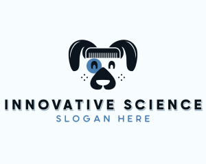 Grooming Dog Comb Logo