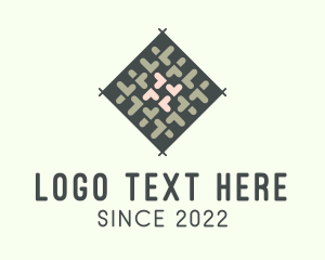 Textile - Woven Handcrafted Heart logo design