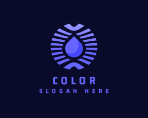 Natural Water Droplet Logo