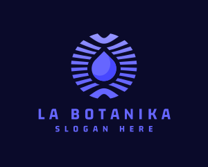 Natural Water Droplet Logo