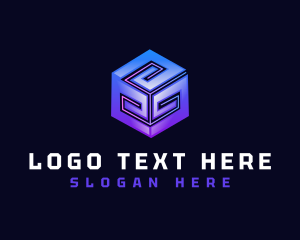 Box - Technology Software Cube logo design