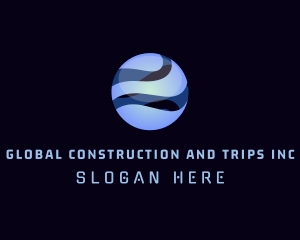 Digital - 3D Cyber Globe logo design