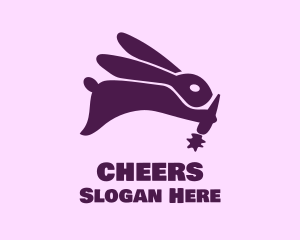 Violet Bunny Carrot Logo