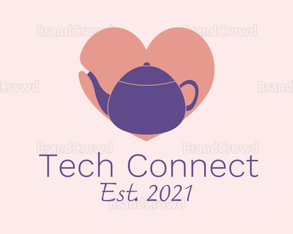 Violet Teapot Love Logo