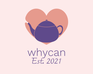 Heart - Violet Teapot Love logo design
