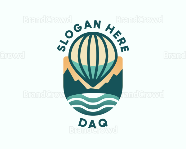 Hot Air Balloon Pin Logo