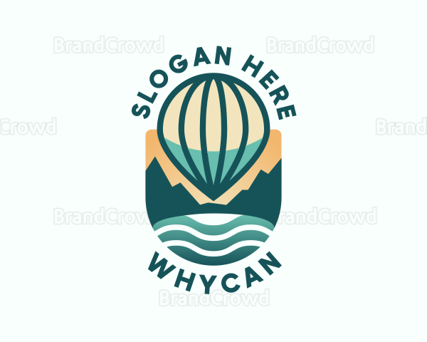 Hot Air Balloon Pin Logo