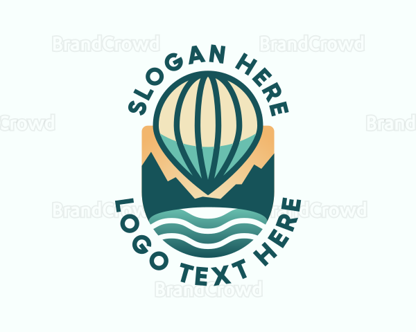 Hot Air Balloon Pin Logo