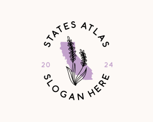 California Lavender Flower logo design