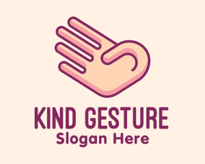 Gesture - Number 4 Hand Gesture logo design