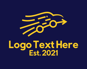 Logistics - Golden Arrow Car logo design