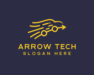 Golden Arrow Car  logo design