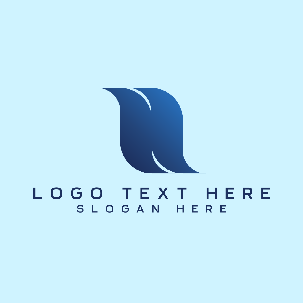 Curve Wave Letter N Logo | BrandCrowd Logo Maker