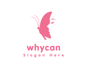 Butterfly - Butterfly Wing Face logo design