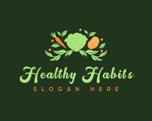 Cabbage Farm Vegan logo design