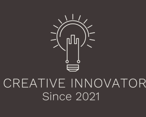 Inventor - Solar Tech Bulb logo design