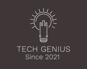 Technologist - Solar Tech Bulb logo design