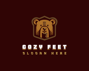 Cute Teddy Bear logo design