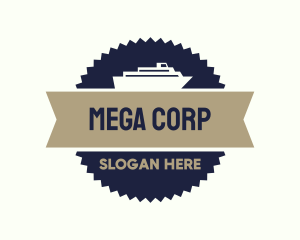 Ferry Banner Badge logo design