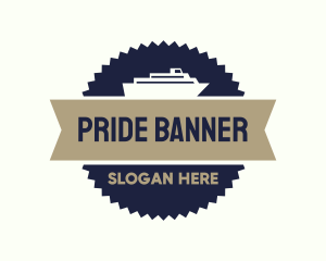 Ferry Banner Badge logo design