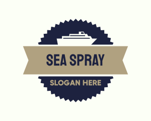 Ferry Banner Badge logo design