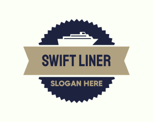 Ferry Banner Badge logo design