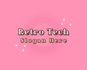 Cute Quirky Retro Boutique logo design