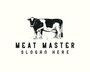 Cow Farm Livestock logo design