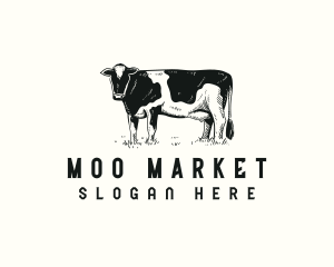 Cow Farm Livestock logo design