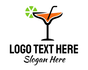 Refreshment - Margarita Cocktail Bar logo design
