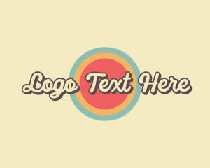 Wordmark - Retro Store Circle logo design