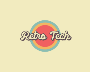 Retro Store Circle logo design