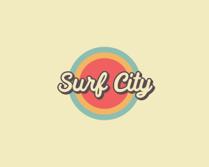 Retro Store Circle logo design