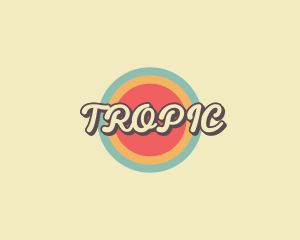 Retro Store Circle logo design