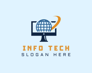 Computer Cyber Information logo design