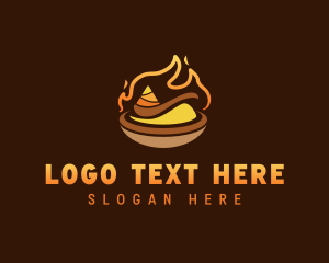 Hot - Hot Curry Spice logo design