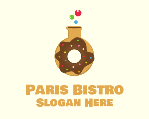 Donut Lab Flask logo design