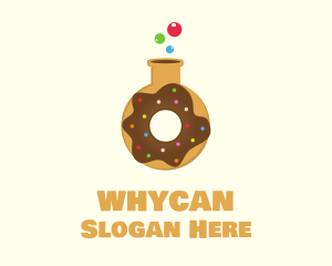 Doughnut - Donut Lab Flask logo design