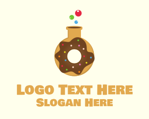 Cookie - Donut Lab Flask logo design