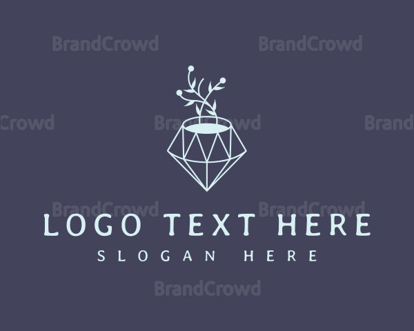 Flower Pot Diamond Logo