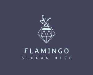 Flower Pot Diamond Logo