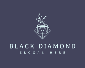 Flower Pot Diamond logo design