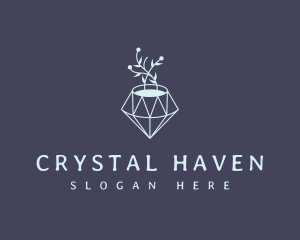 Flower Pot Diamond logo design