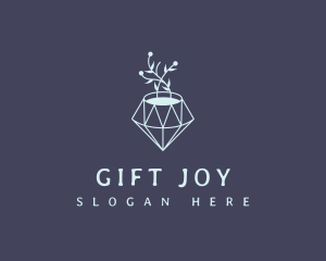 Flower Pot Diamond logo design