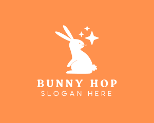 Easter Bunny Sparkle logo design