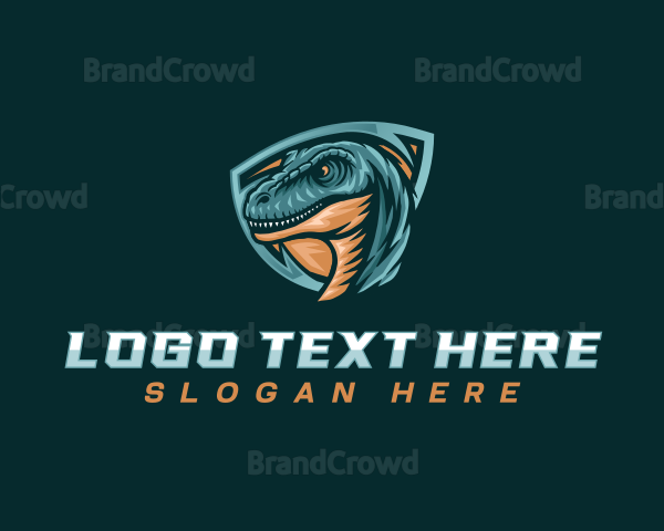 Velociraptor Raptor Gaming Logo