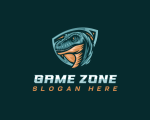 Velociraptor Raptor Gaming logo design