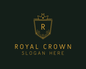 Leaf Royal Shield logo design