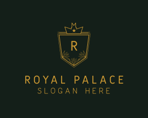 Leaf Royal Shield logo design