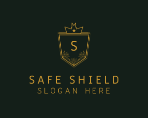 Leaf Royal Shield logo design